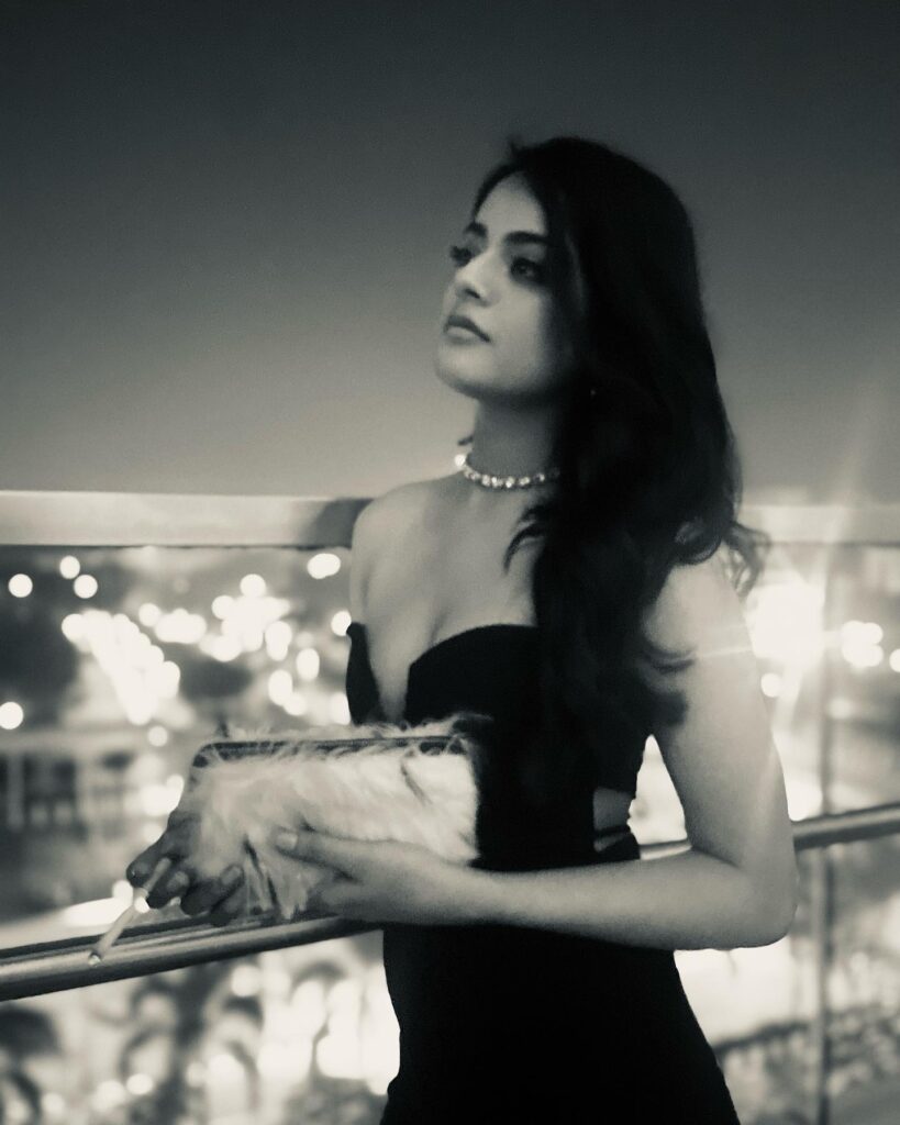 Riddhi Kumar in black dress