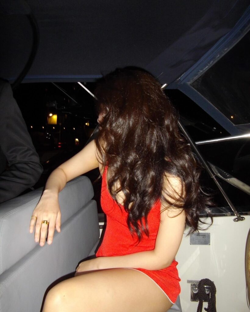 Jennie Kim in red dress
