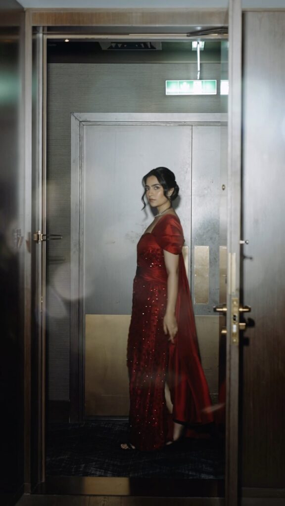 Rukmini Vasanth kiss