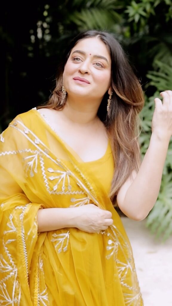 Mahhi Vij yellow dress