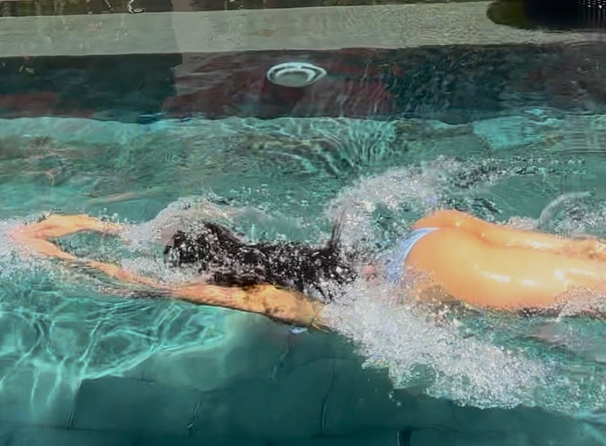 Mahieka Sharma in swimsuiyt