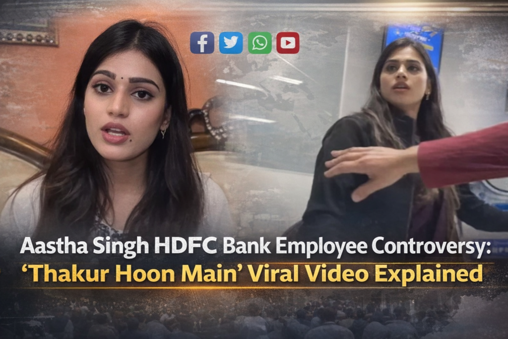 Aastha Singh HDFC Bank Employee
Aastha Singh HDFC Bank controversyThakur Hoon Main viral videoHDFC Bank employee viral videoAastha Singh clarificationKanpur HDFC Bank viral videoHDFC Bank Panki branch incident
Aastha Singh HDFC Bank Employee viral video explainedWho is Aastha Singh HDFC Bank EmployeeThakur Hoon Main controversy full storyAastha Singh HDFC Bank employee clarification videoIs Thakur Hoon Main video real or oldHDFC Bank employee caste controversyAastha Singh Kanpur bank videoHDFC Bank employee responds to viral video🔑 Question-Based Keywords (People Also Ask)Who is Aastha Singh HDFC Bank EmployeeWhat is Thakur Hoon Main controversyIs Aastha Singh video related to customerWhen was Aastha Singh viral video recordedDid HDFC Bank take action on Aastha Singh🔑 Hashtag-Style Keywords (Social + Discover)#AasthaSingh#HDFCBankEmployee#ThakurHoonMain#HDFCBankControversy#KanpurViralVideo#BankEmployeeRow