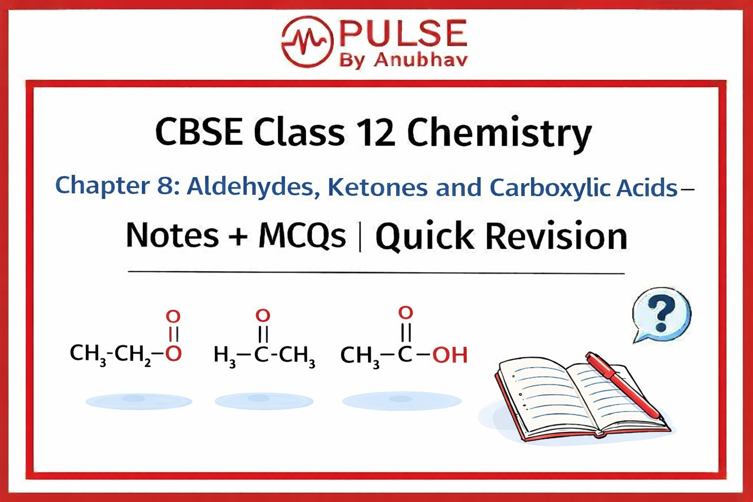 MCQ on Aldehydes Ketones and Carboxylic Acids PDF Short Notes of Chemistry Class 12 PDF download Class 12 Aldehydes, Ketones and carboxylic acids Notes PDF Aldehydes, Ketones and Carboxylic acids questions and answers PDF download Class 12 Aldehydes, Ketones and Carboxylic Acids notes handwritten Class 12 Chemistry CH 8 Aldehydes, Ketones and Carboxylic Acids NCERT Solutions Handwritten Notes for Class 12 Chemistry PDF Download Class 12 Chemistry Chapter 8 exercise Solutions Aldehydes, Class 12 Aldehydes, Ketones and carboxylic acids Notes PDF Class 12 Aldehydes, Ketones and Carboxylic Acids notes handwritten Aldehyde ketone and Carboxylic acid Handwritten notes PDF Class 12 Aldehydes, ketones and carboxylic acids PDF Short Notes of Chemistry Class 12 PDF download Aldehyde ketone and Carboxylic acid Handwritten Notes PDF PW Aldehyde ketone and Carboxylic acids Notes Handwritten Notes for Class 12 Chemistry PDF Download Aldehydes ketones and carboxylic acids ncert pdf Aldehydes ketones and carboxylic acids notes Aldehydes ketones and carboxylic acids pdf Class 12 Aldehydes, Ketones and carboxylic acids NCERT Solutions Class 12 Aldehydes, Ketones and carboxylic acids Notes PDF Class 12 Chemistry Aldehydes, Ketones and Carboxylic Acids Notes Aldehydes, Ketones and Carboxylic acids ppt Aldehydes, Ketones and carboxylic acids PYQ