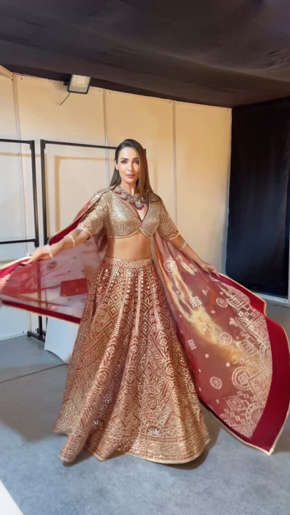 Malaika Arora in lhenga