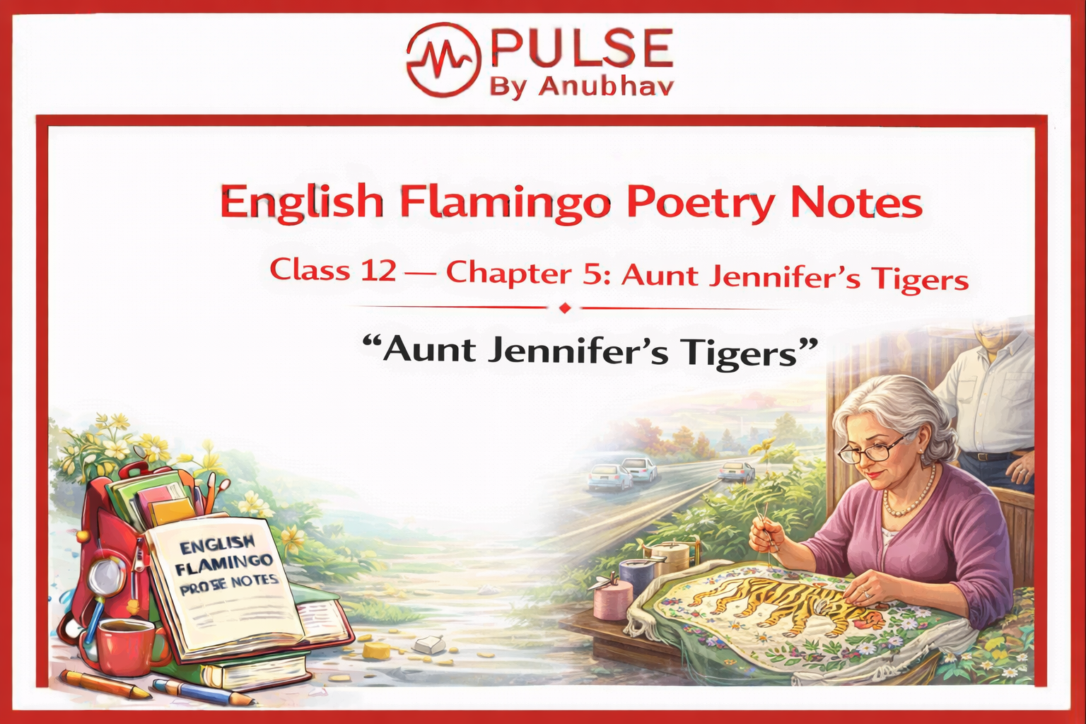 Aunt Jennifer's tigers notes Aunt Jennifer's tigers poetic devices PDF Class 12 English Aunt Jennifer's tigers Question Answers Aunt Jennifer's Tigers about the poet Aunt Jennifer's Tigers short summary Aunt Jennifer's tigers Class 12 poetic devices Aunt Jennifer's tigers stanza wise explanation Aunt Jennifer's Tigers Project Class 12 Chapter 5 aunt jennifer's tigers summary Chapter 5 aunt jennifer's tigers pdf Aunt Jennifer's tigers Question Answer Chapter 5 aunt jennifer's tigers questions and Aunt Jennifer's Tigers Questions and answers pdf download Aunt Jennifer's Tigers NCERT Aunt Jennifer's tigers word meaning Aunt Jennifer's tigers short Questions and Answers