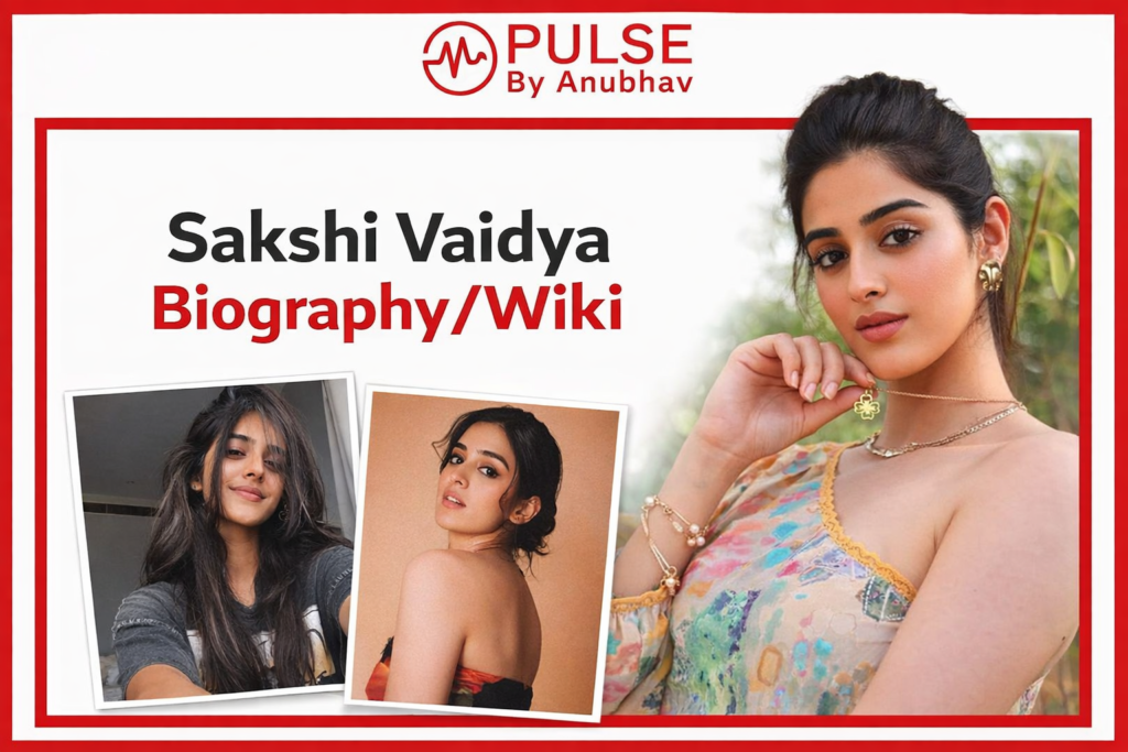 Sakshi Vaidya is a rising Telugu actress and model who gained fame with Agent and later grabbed attention through Ustaad Bhagat Singh buzz. From medical studies to films, she has built a strong image through acting, modeling, dance, and social media popularity.