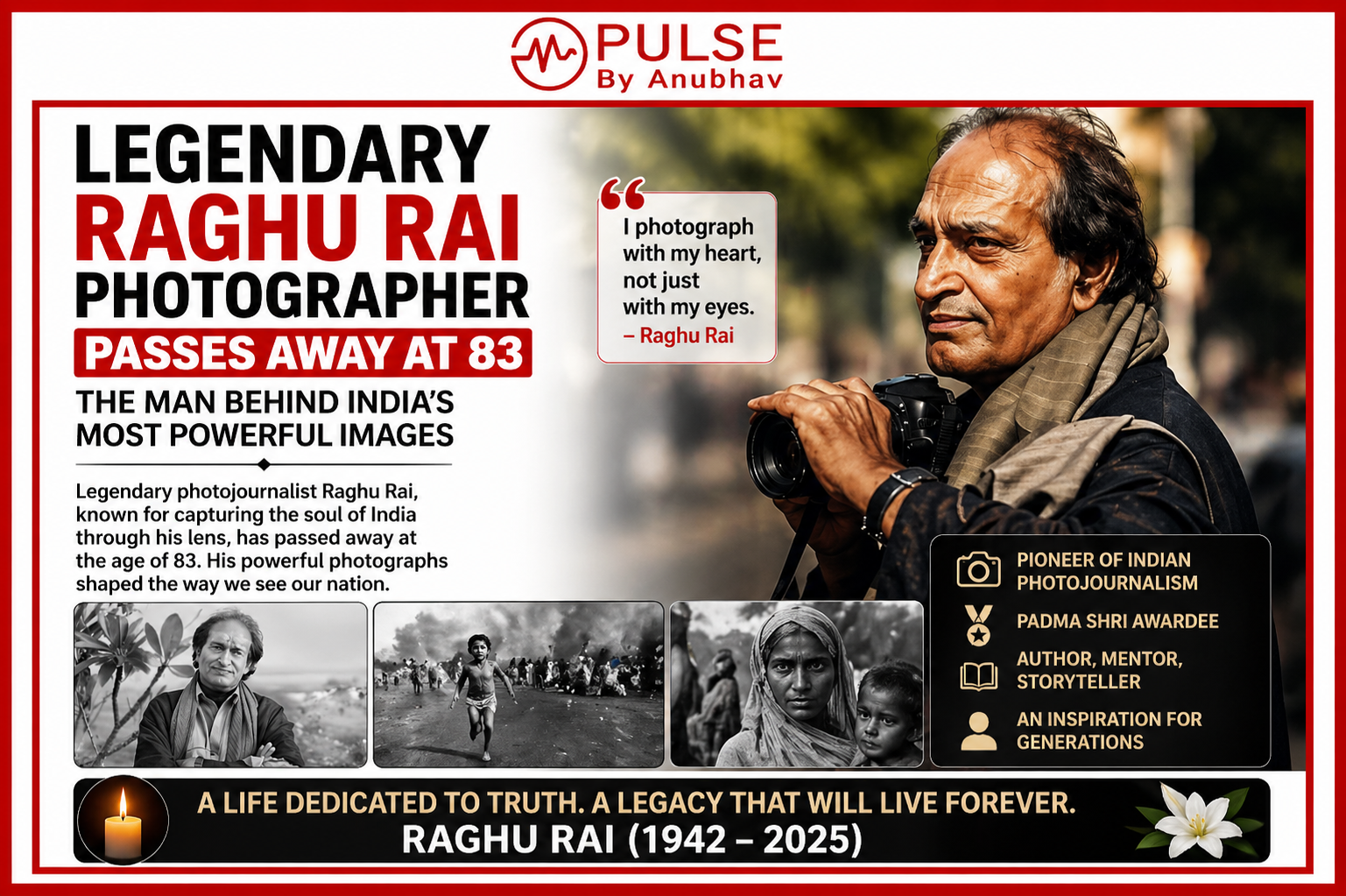 Raghu Rai famous photographs Raghu Rai first photo Raghu Rai photography style Raghu Rai first wife Raghu Rai wife Raghu Rai foundation Raghu Rai: an unframed portrait Raghu Rai age Raghu Rai famous photographs Raghu rai dies Raghu Rai first photo Raghu rai death Raghu Rai first wife Raghu Rai wife Raghu Rai photography style Raghu Rai foundation