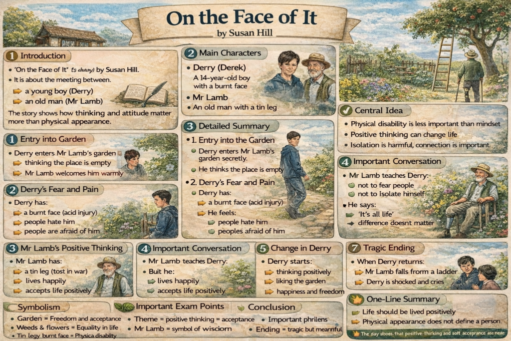 English vistas notes class 12 chapter 5 on the face of it questions
English vistas notes class 12 chapter 5 on the face of it solutions
Class 12 English Chapter 5 on the Face of It question answer
Class 12 English Vistas Chapter 5 summary on the Face of It
Class 12 English Vistas Chapter 5 on the face of it Question answer
Class 12 English on the Face of It short Summary
Class 12 English Vistas chapter 6 Summary
Class 12 on the face of It PDF
Class 12 chapter 5 on the face of it summary
Class 12 chapter 5 on the face of it notes
Class 12 chapter 5 on the face of it pdf
Class 12 chapter 5 on the face of it solutions
Class 12 chapter 5 on the face of it mr lamb
On the face of It question Answers
On the face of it summary
On the face of It project File Class 12 pdf