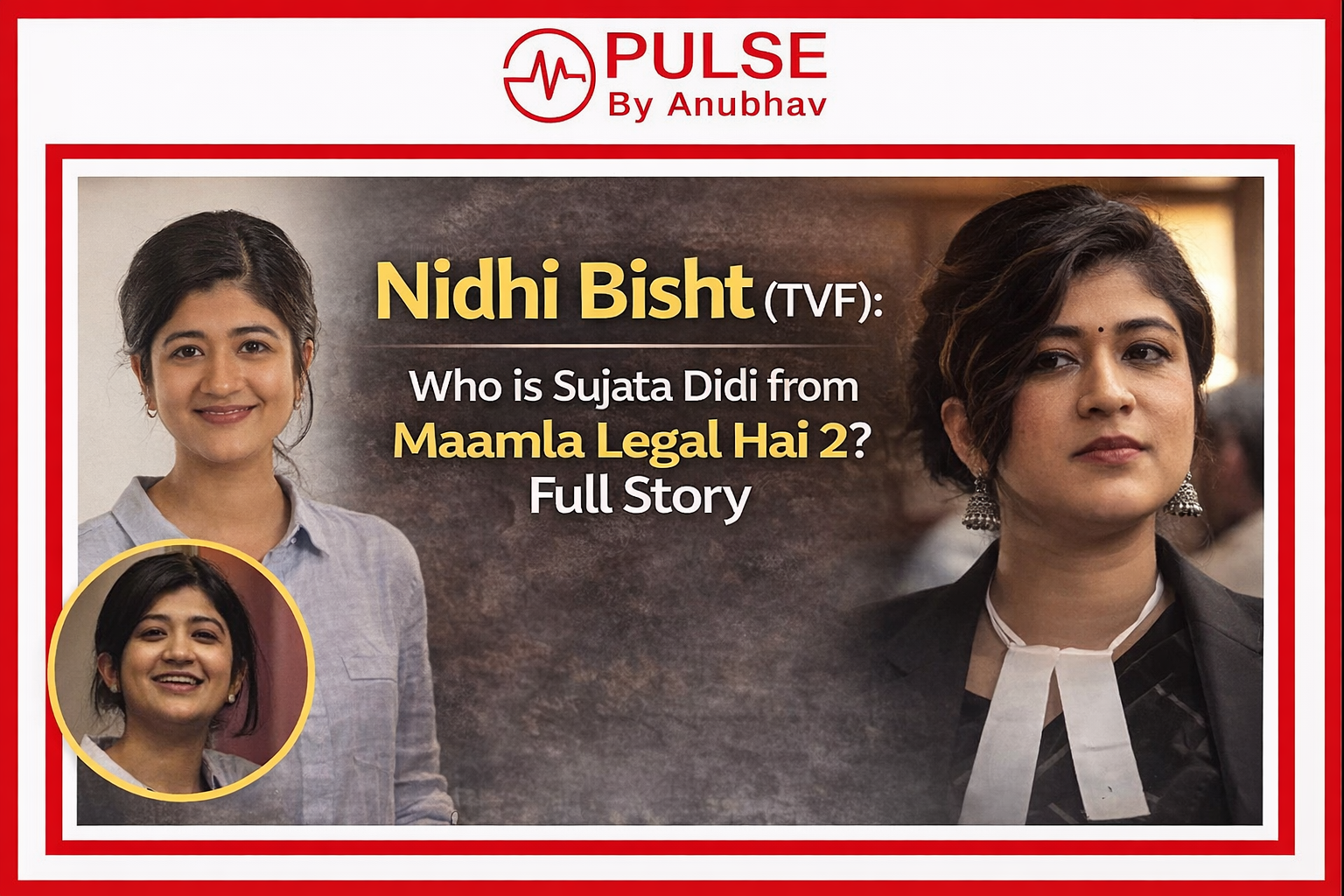 Nidhi Bisht Husband Nidhi Bisht Age Nidhi Bisht web series list Nidhi Bisht left TVF Nidhi Bisht married Nidhi Bisht religion Nidhi Bisht series Nidhi bisht in phillauri Nidhi Bisht biography Nidhi Bisht age and height Nidhi Bisht TVF shows list Nidhi Bisht Sujata Didi Maamla Legal Hai Maamla Legal Hai Season 2 cast Nidhi Bisht net worth Nidhi Bisht lawyer background Nidhi Bisht web series list Who is Nidhi Bisht Nidhi Bisht career journey Nidhi Bisht education and law career Nidhi Bisht movies and shows