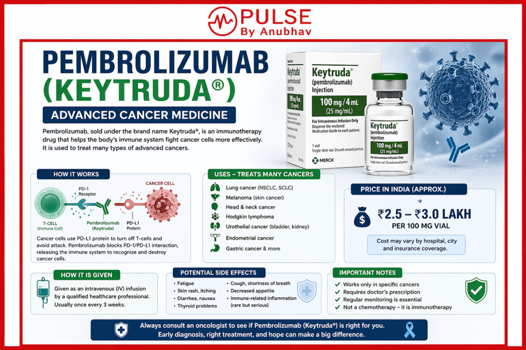 cancer causes and prevention
early signs of cancer in body
how cancer spreads in the body
types of cancer and symptoms
best treatment for cancer 2026
chemotherapy vs immunotherapy difference
how to detect cancer early
cancer risk factors and prevention
most common cancers in India
cancer screening tests list
is cancer curable in early stage
modern cancer treatment options
pembrolizumab uses and cost in India
side effects of chemotherapy
how to prevent cancer naturally
Warning signs of cancer in your body
Signs you don 't have cancer
Early signs of cancer growing in your body
7 warning signs of cancer CAUTION
Signs you don t have cancer female
20 signs of cancer
Early signs of cancer in women
How to check if you have cancer at home
