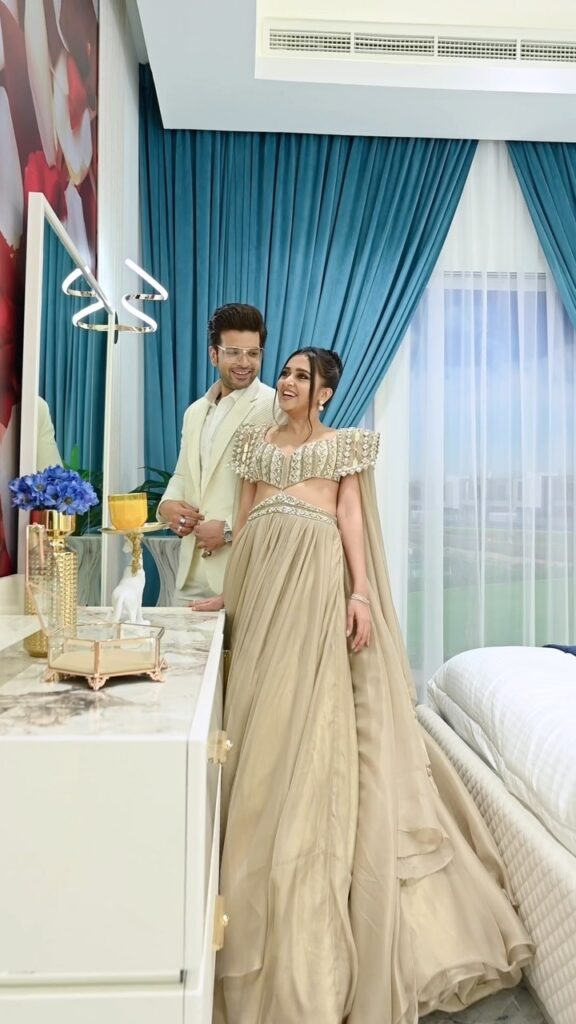 Tejasswi Prakash in lhenga