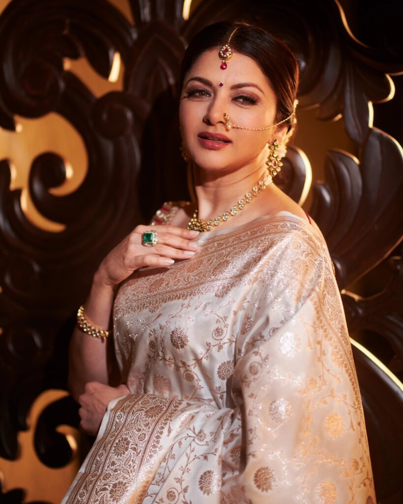 Bhagyashree in saree