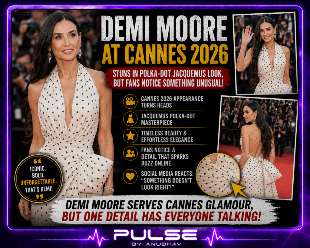 Demi moore cannes festival appearance
Demi moore's physical appearance at cannes sparked debate among fans
Demi Moore 2026
Demi Moore young
Demi Moore arms
Cannes red carpet 2026
Demi moore at cannes 2026
alia bhatt debuts a peach couture gown at cannes 2026
Demi Moore at Cannes 2026
Demi Moore Cannes Film Festival 2026 look
Demi Moore polka dot dress Cannes
Demi Moore Jacquemus gown Cannes
Demi Moore thin appearance Cannes 2026
Demi Moore body language expert analysis
Demi Moore Cannes jury 2026
Demi Moore AI statement Cannes
Demi Moore red carpet 2026
Demi Moore latest news Cannes