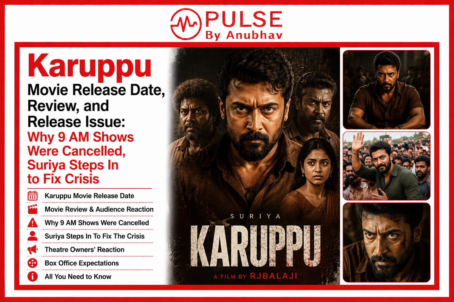 Karuppu movie release issue Karuppu release issue Karuppu release date Karuppu movie release date 2026 Cast of Karuppu Karuppu movie story Karuppu movie trailer Karuppu heroine karuppu movie release karuppu movie release date karuppu movie karuppu release issue karuppu review karuppu release date rj balaji karuppu movie release karuppu movie release date karuppu movie review karuppu release issue explained why karuppu 9 am shows cancelled karuppu movie latest update suriya karuppu movie news rj balaji karuppu statement karuppu advance booking collection karuppu evening show timing karuppu tamil movie release delay trisha suriya karuppu film