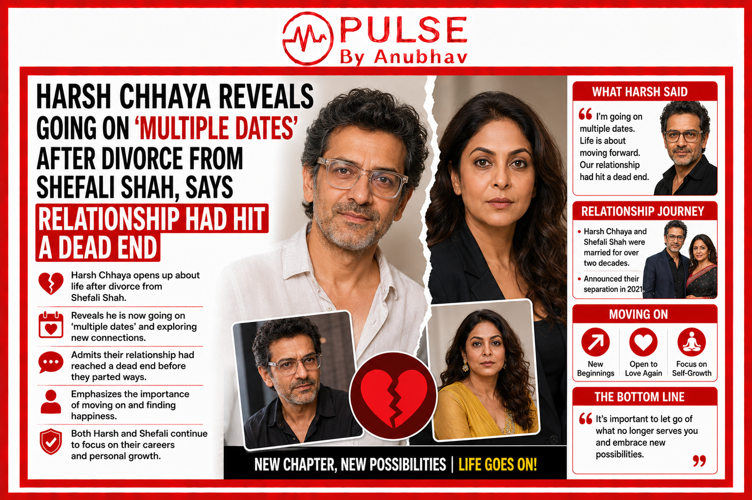 Shefali Shah biography Shefali Shah first movie Shefali Shah marriage Shefali Shah movies and TV shows Shefali Shah husband Shefali Shah series Shefali Shah age Shefali Shah kids Harsh Chhaya divorce Harsh Chhaya Shefali Shah relationship Harsh Chhaya multiple dates after divorce Harsh Chhaya latest interview Shefali Shah ex husband Harsh Chhaya on separation Harsh Chhaya rebound dating Harsh Chhaya relationship statement Harsh Chhaya viral interview Harsh Chhaya and Shefali Shah marriage Why did Harsh Chhaya and Shefali Shah separate Harsh Chhaya divorce comments Harsh Chhaya emotional interview Harsh Chhaya news today Harsh Chhaya personal life Shefali Shah divorce story Harsh Chhaya on relationships Harsh Chhaya Undekhi Season 4 Harsh Chhaya life after divorce Harsh Chhaya says relationship hit a dead end