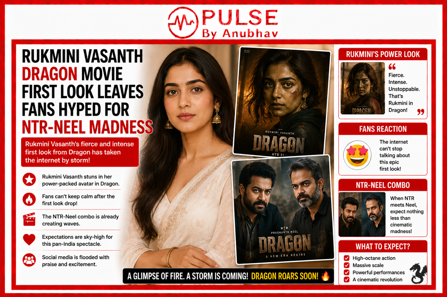 Rukmini Vasanth movies Rukmini Vasanth upcoming movies Dragon NTR cast Prashanth Neel Dragon trailer Dragon glimpse cast Dragon movie glimpse trailer Dragon NTR cast Dragon NTR movie release date Dragon NTR wiki NTR Dragon wikipedia Dragon NTR release date Rukmini Vasanth biography Rukmini Vasanth first movie Rukmini Vasanth Instagram Rukmini Vasanth married or not Rukmini Vasanth movies Rukmini Vasanth age Rukmini Vasanth husband Rukmini Vasanth in Toxic Rukmini Vasanth Dragon Movie Rukmini Vasanth Dragon Movie trailer Jr NTR Dragon movie release date Dragon glimpse NTR Prashanth Neel Dragon movie Rukmini Vasanth upcoming movies Anil Kapoor Dragon movie role NTR Dragon cast Dragon movie teaser breakdown Dragon movie story explained NTR as Luger in Dragon Dragon movie pan India release Ravi Basrur Dragon movie music Dragon movie 2027 release NTR Prashanth Neel movie