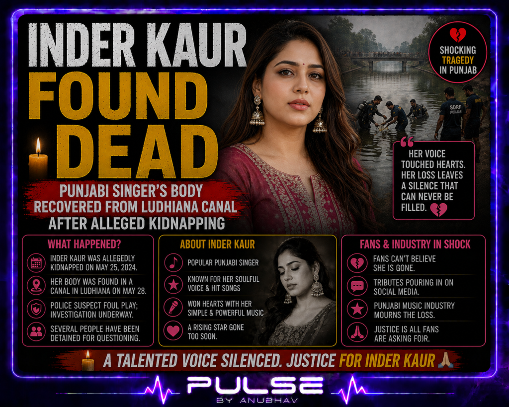 inder kaur
inder kaur singer
yashinder kaur
inder kaur punjabi singer
punjabi singer inder kaur
punjabi
Inder kaur singer song
Inder kaur singer news
Inder kaur age
Inder kaur punjabi singer songs
Inder kaur punjabi singer news
Inder Kaur found dead
Who was Inder Kaur
Punjabi singer Inder Kaur death
Inder Kaur Ludhiana canal case
Inder Kaur kidnapping case
Yashinder Kaur death news
Inder Kaur latest news
Punjabi singer found dead in Ludhiana
Sukhwinder Singh Inder Kaur case
Inder Kaur family statement
Inder Kaur songs list
Inder Kaur Instagram followers
Punjabi singer murder case 2026
Inder Kaur biography
Inder Kaur death investigation