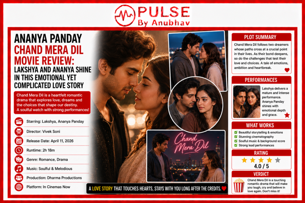 Ananya Panday Chand Mera Dil Movie Review: Lakshya and Ananya Shine in This Emotional Yet Complicated Love Story
Chand mera dil cast
Chand mera dil trailer
Chand mera dil wikipedia
Ananya pandey chand mera dil
Chand mera dil movie release date ananya pandey
Chand mera dil story
Chand mera dil bookmyshow
Chand mera dil ott
chand mera dil
chand mera dil movie
Ananya Panday Chand Mera Dil Movie
Chand Mera Dil movie review
Ananya Panday new movie 2026
Lakshya Chand Mera Dil film
Chand Mera Dil ending explained
Chand Mera Dil OTT release date
Chand Mera Dil trailer
Ananya Panday and Lakshya movie
Chand Mera Dil songs list
Vivek Soni Chand Mera Dil
Chand Mera Dil box office collection
Chand Mera Dil cast and crew
Ananya Panday romance movie
Dharma Productions Chand Mera Dil
Chand Mera Dil story explained