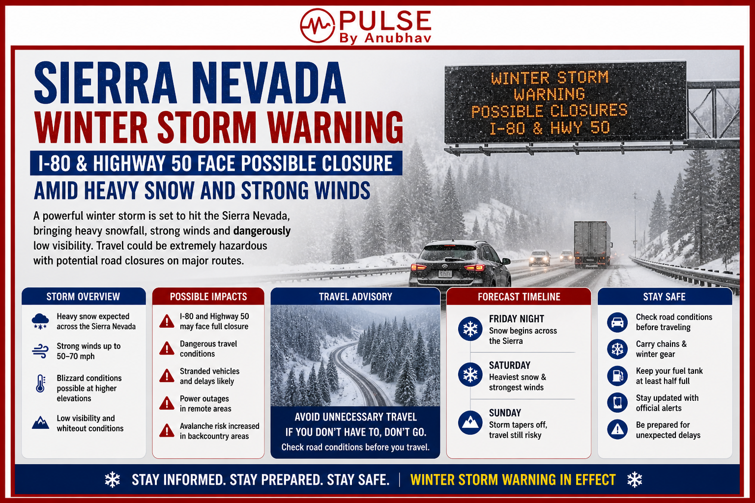 Sierra Nevada weather Sierra Nevada mountains winter storm warning near jaipur, rajasthan winter storm warning near malviya nagar, jaipur Winter storm warning today Winter storm warning in India Winter storm Warning near me Winter storm warning Europe Winter storm warning this weekend Winter Storm Warning criteria winter storm warning winter storm warning sierra nevada Sierra Nevada Winter Storm warning update Sierra Nevada snow storm today Donner Pass road conditions today I-80 closure Sierra Nevada storm Highway 50 snow conditions California California winter storm May 2026 Sierra Nevada snowfall forecast NWS Sierra Nevada warning details Echo Summit snow update US 395 road conditions Eastern Sierra