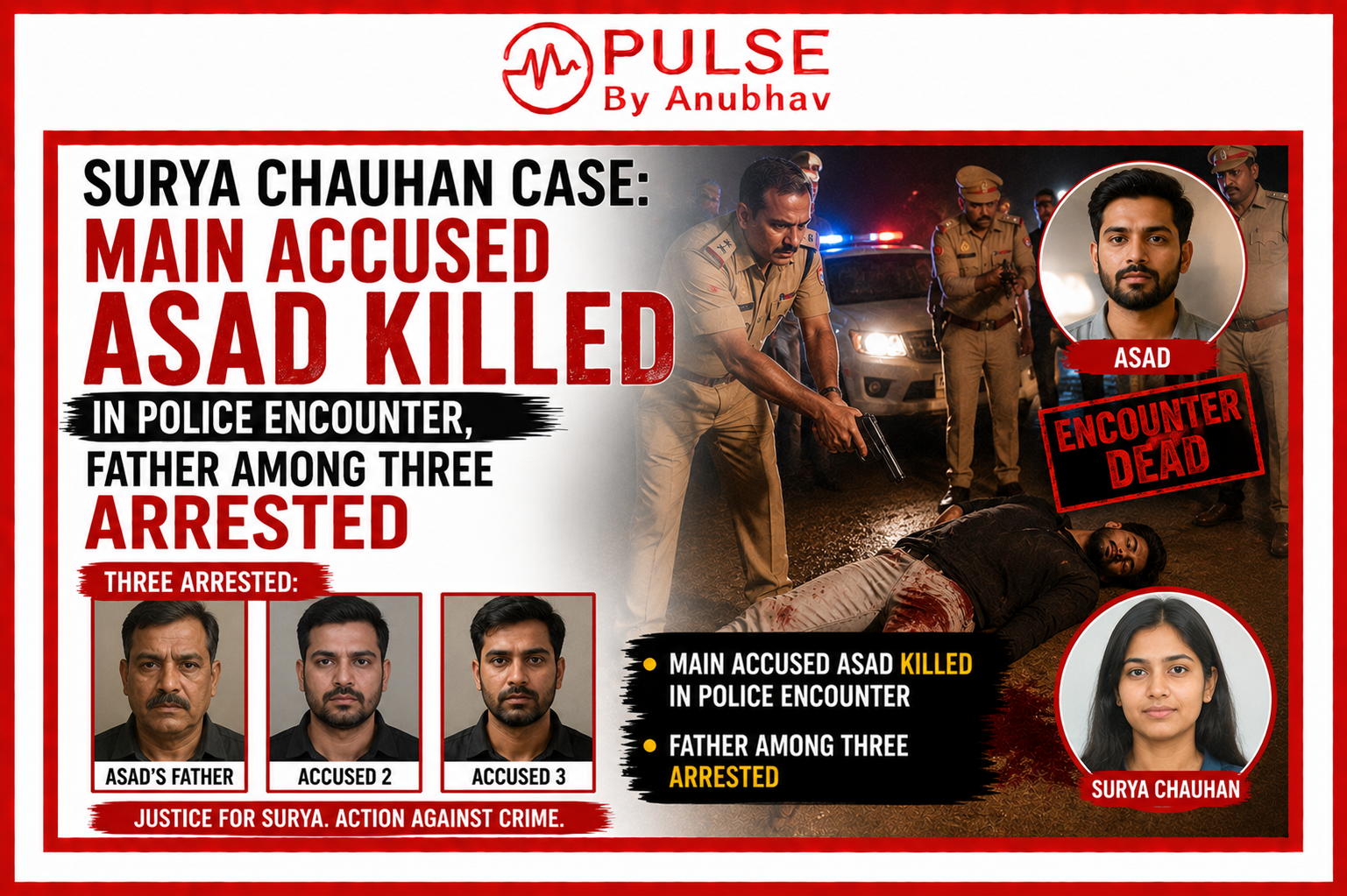 asad encounter surya chauhan case up asad surya chauhan Asad encounter age Asad age Surya Chauhan Case Surya Chauhan Case latest update Surya Pratap Chauhan murder case Asad encounter Ghaziabad Surya Chauhan Case accused Asad killed Ghaziabad teen murder case Surya Chauhan murder news today Khoda Ghaziabad murder case Asad police encounter Ghaziabad Surya Pratap Chauhan death case Nawab arrested in Surya Chauhan Case Farhan and Atif arrest news Ghaziabad crime news today Surya Chauhan Case full story Bakrid day murder Ghaziabad Surya Chauhan Case latest developments Who was Surya Pratap Chauhan Ghaziabad police encounter news Surya Chauhan Case investigation Surya Chauhan Case explained