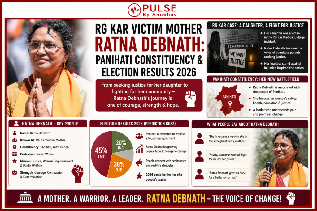 Ratna debnath result
Did ratna debnath win
Ratna Debnath daughter
Ratna Debnath mother of
Ratna Debnath BJP candidate
Ratna Debnath education qualification
Ratna Debnath Panihati
Ratna Debnath West Bengal
ratna debnath
rg kar victim mother
rg kar victim mother constituency
ratna debnath result
panihati election result 2026
rg kar
panihati
rg kar victim
rg kar case
panihati election result
panihati result