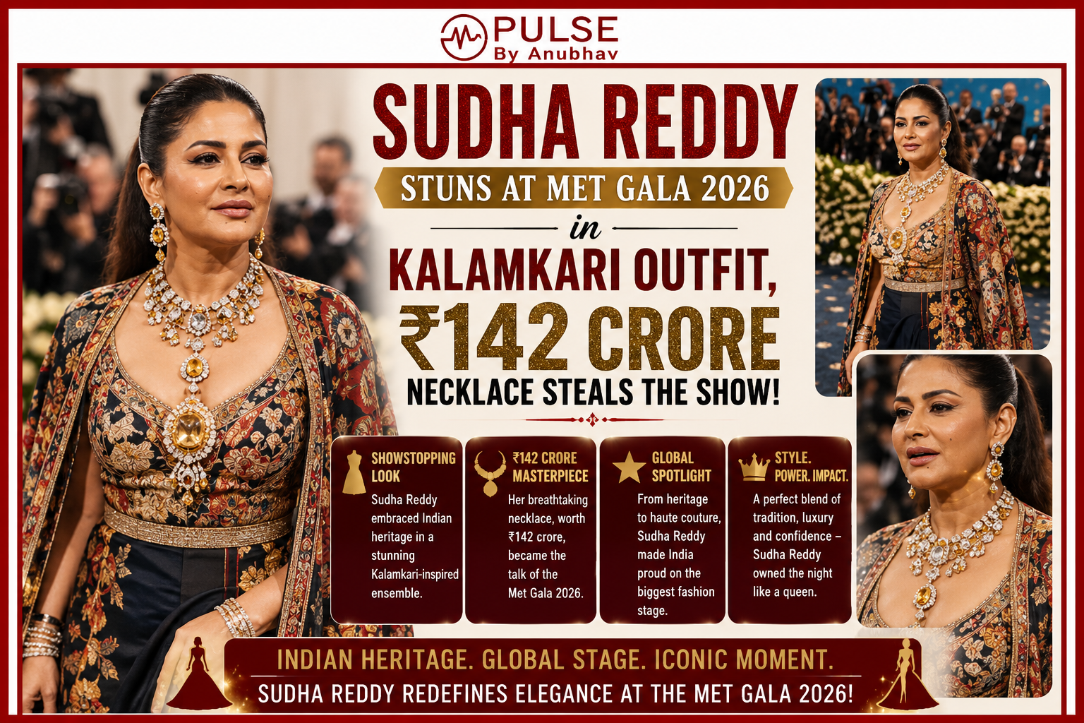 Met Gala 2026 tickets Met Gala 2026 Jennie Met Gala 2026 theme Met Gala 2026 Host Met gala 2026 heidi Blackpink in met gala 2026 Met Gala 2026 Beyoncé Met Gala 2026 Indian Sudha Reddy biography Sudha reddy movies Sudha Reddy husband Sudha Reddy father Sudha Reddy net worth Sudha Reddy wiki Sudha Reddy age MEIL Sudha Reddy Sudha Reddy Met Gala 2026 Sudha Reddy necklace price Sudha Reddy ₹142 crore necklace Sudha Reddy Kalamkari outfit Sudha Reddy Manish Malhotra dress Sudha Reddy tanzanite necklace Sudha Reddy Met Gala look details Who is Sudha Reddy Sudha Reddy net worth Sudha Reddy jewellery collection Met Gala 2026 best looks Indian celebrities at Met Gala 2026 Sudha Reddy fashion style Sudha Reddy Hyderabad billionaire Sudha Reddy latest news