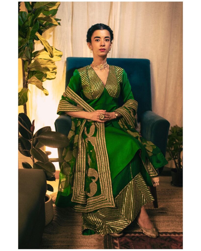 Saba Azad in saree