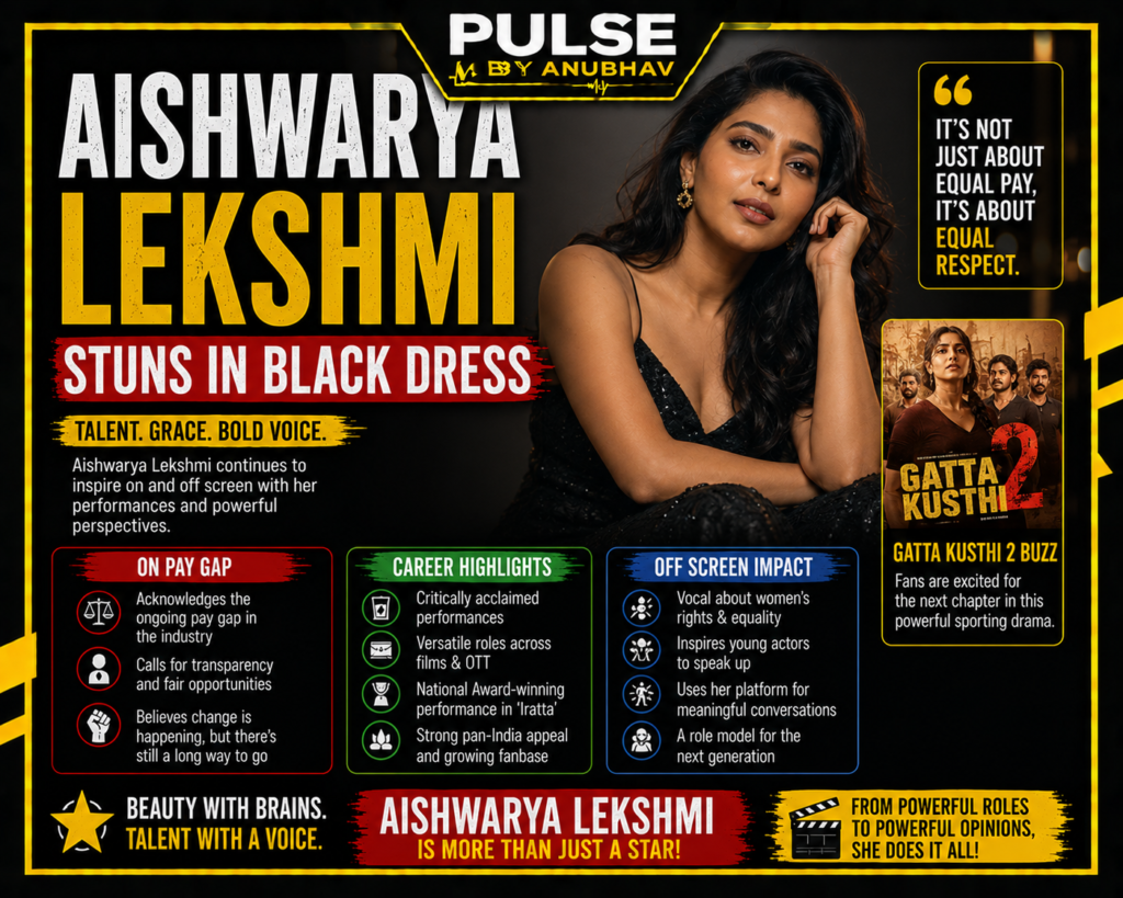 Aishwarya Lekshmi, Gatta Kusthi 2, Vishnu Vishal, Aishwarya Lekshmi Photos, Aishwarya Lekshmi Biography, South Actress, Tamil Movies, Malayalam Actress, Entertainment News, Celebrity Updates, Pulse by Anubhav