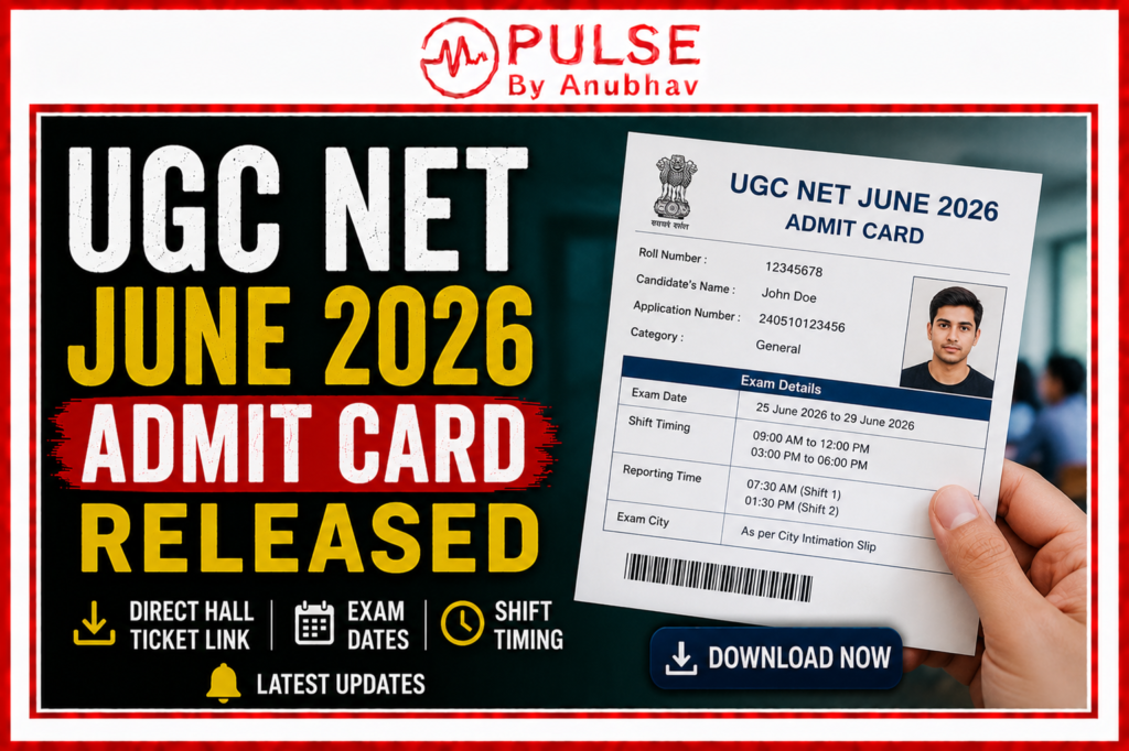 Ugc net admit card 2026 out link