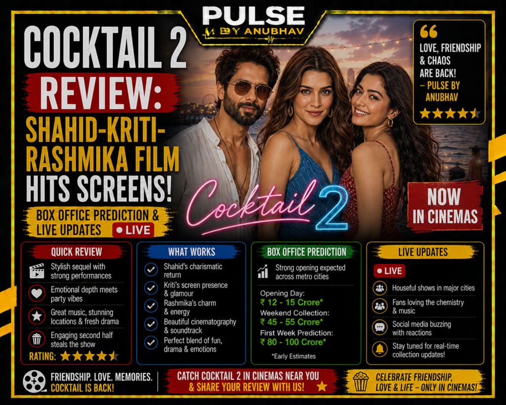 cocktail 2 review
cocktail 2 release date
kriti sanon