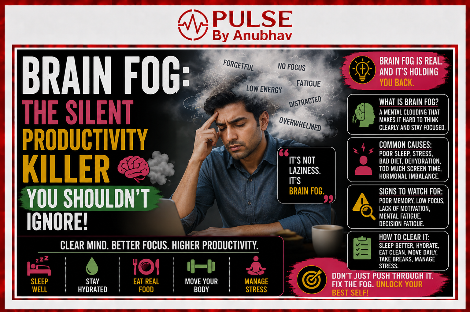 How to clear brain fog instantly Brain fog treatment Brain fog symptoms Brain fog treatment at home How i cured my brain fog Is brain fog dangerous Brain fog causes Brain fog test