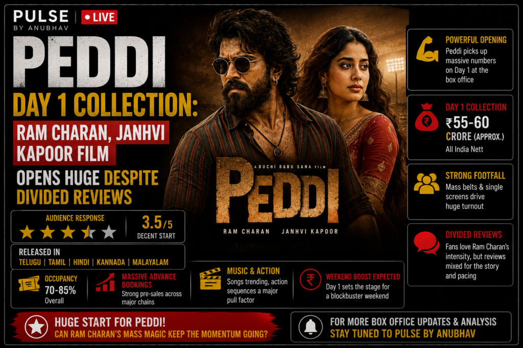 Peddi movie box office collection worldwide day 2