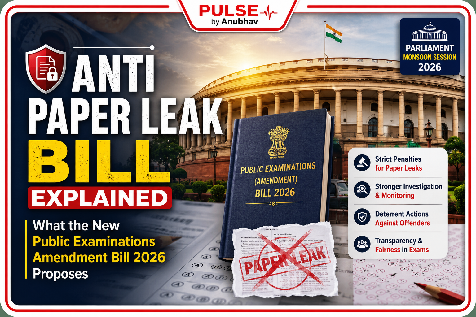 paper leak bill parliament lok sabha paper leak bill anti paper leak bill 2026 parliament paper leak bill anti paper leak bill lok sabha