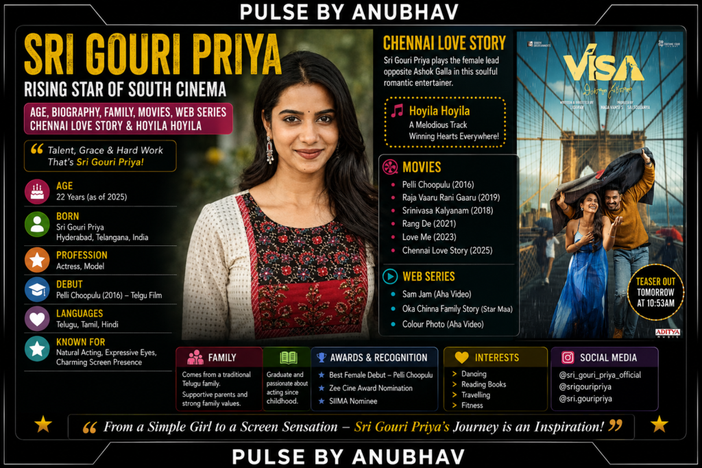 Sri Gouri Priya Biography
Sri Gouri Priya husband
Sri Gouri Priya instagram id
Sri Gouri Priya movies
Sri Gouri Priya movies and tv shows
Sri Gouri Priya new Movie
Sri gouri priya married
Sri gouri priya movies 2026