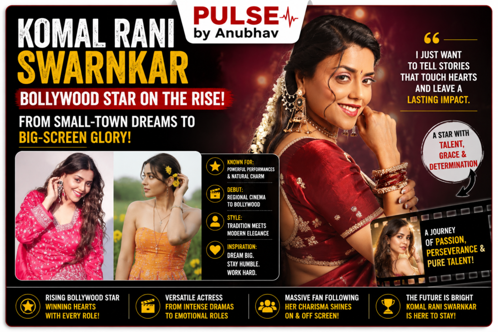 Komal Rani Swarnkar biography
Who is Komal Rani Swarnkar?
Komal Rani Swarnkar age
Komal Rani Swarnkar Wikipedia
Komal Rani Swarnkar movies
Komal Rani Swarnkar Roopa movie
Komal Rani Swarnkar Govinda
Komal Rani Swarnkar affair rumours
Govinda latest news
Govinda comeback movie Roopa
Govinda and Komal Rani Swarnkar
Sunita Ahuja on Govinda affair
Sunita Ahuja Komal statement
Govinda wife Sunita Ahuja
Govinda airport spotted with Komal
Roopa movie cast
Govinda upcoming movies 2026
Komal Rani Swarnkar Bollywood debut
Govinda cheating rumours explained
Pulse by Anubhav Bollywood News