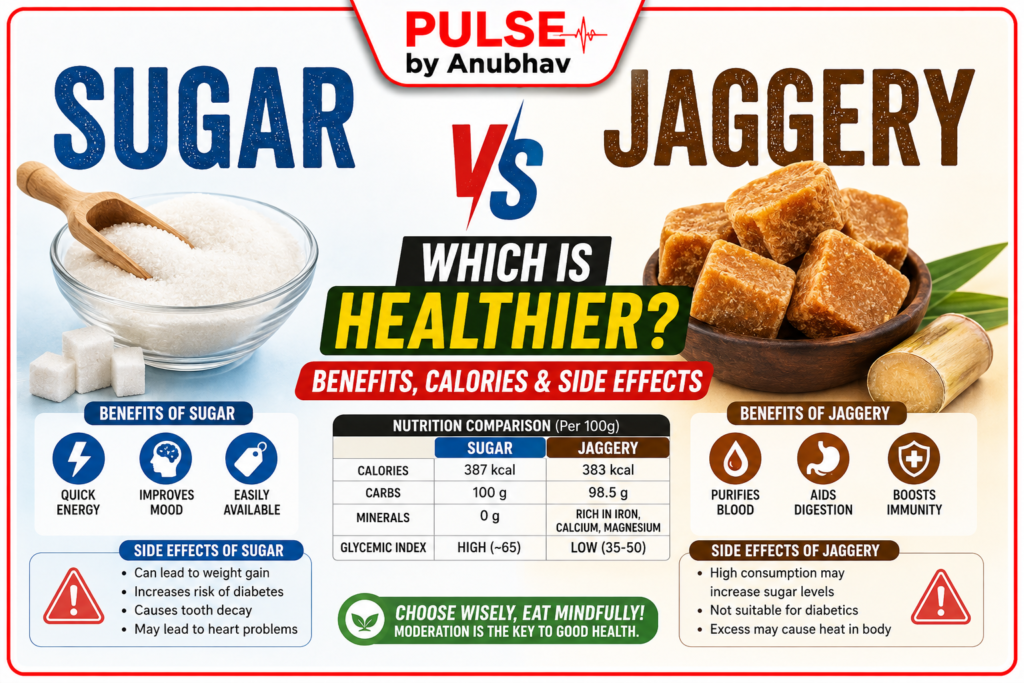 Jaggery vs sugar, which is better
Is jaggery better than sugar for diabetics
Jaggery vs sugar calories
Sugar or jaggery which is better for weight loss
Jaggery vs sugar calories per 100g
Jaggery vs brown sugar which is better
Jaggery vs sugar glycemic index
Sugar vs jaggery sugar content