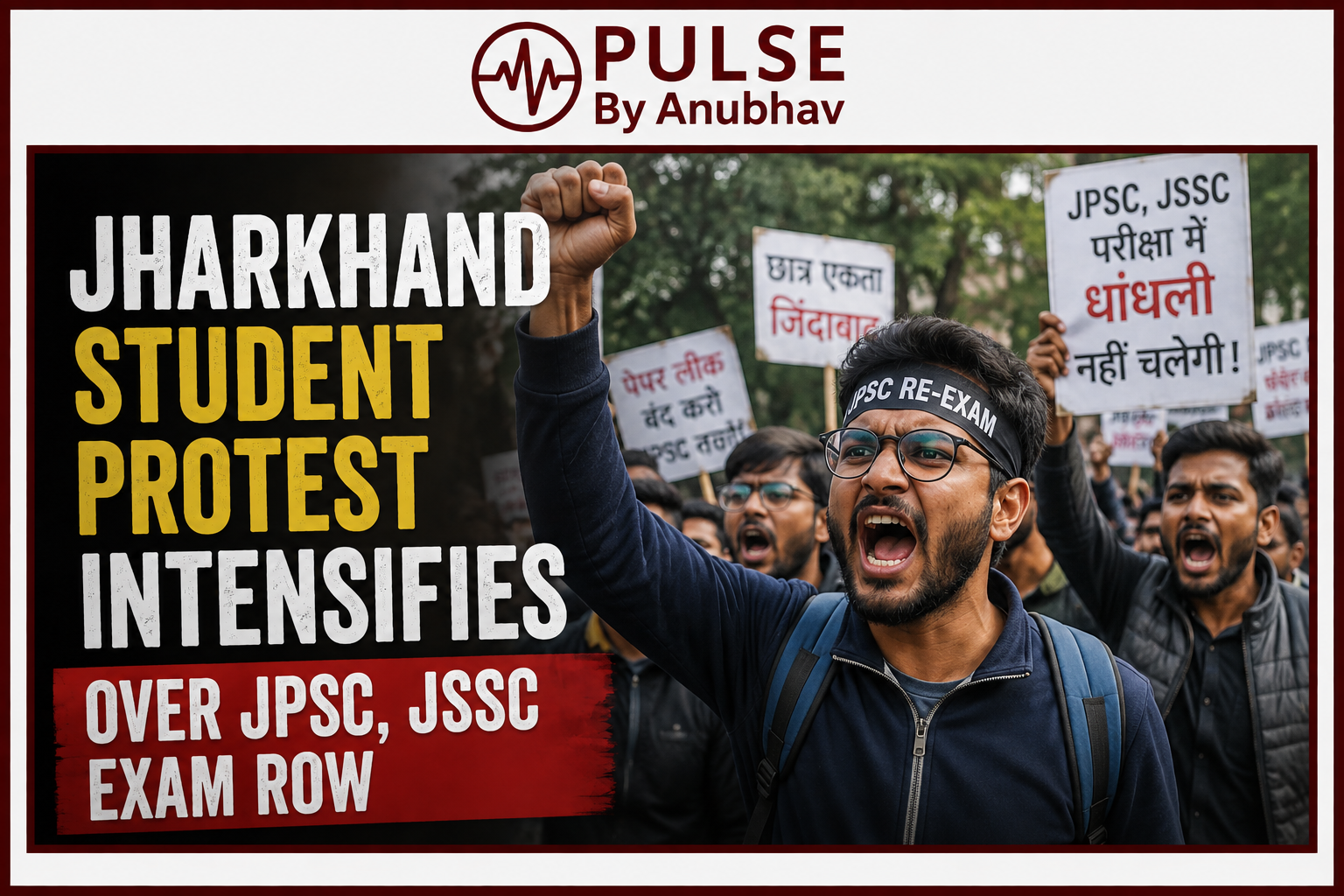 Jharkhand students protest Jharkhand paper leak protest